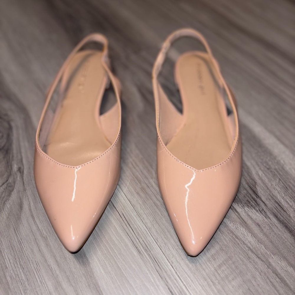 Madden Girl Nude Slingback Flats